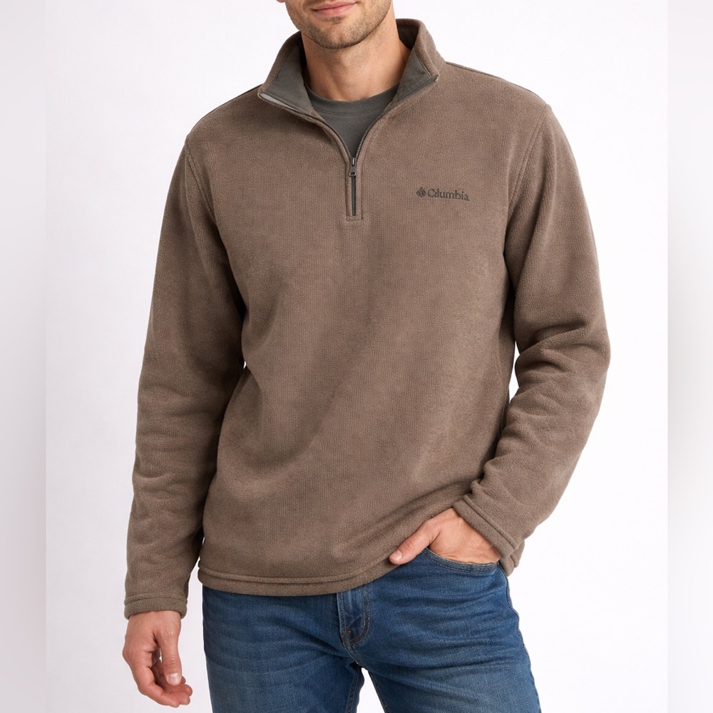Columbia Men's Brown Zip-Up Sweater